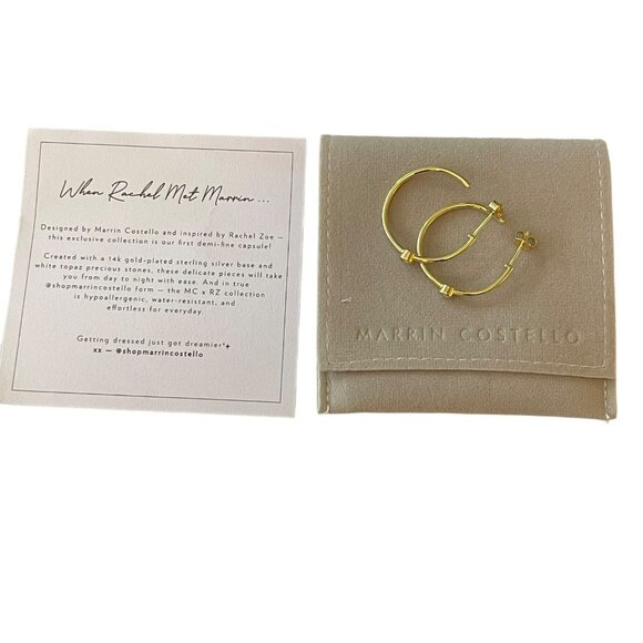 Revolve $150 Curateur x Marrin Costello Mystique Hoop Earrings NWT - Picture 1 of 7